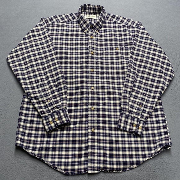 Orvis Other - Orvis Shirt Mens Large Blue White‎ Plaid Button Down Long Sleeve Casual
